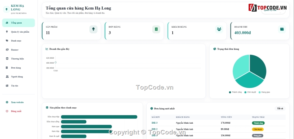 website,bán website,web bán sữa
